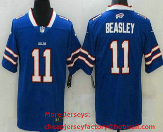 Youth Buffalo Bills #11 Cole Beasley Limited Blue Vapor Jersey