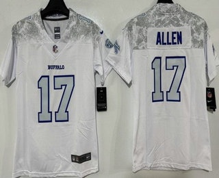 Youth Buffalo Bills #17 Josh Allen Limited White Rivalries Vapor Jersey