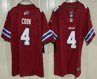 Youth Buffalo Bills #4 James Cook III Limited Red Vapor Jersey