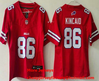 Youth Buffalo Bills #86 Dalton Kincaid Limited Red FUSE Vapor Jersey