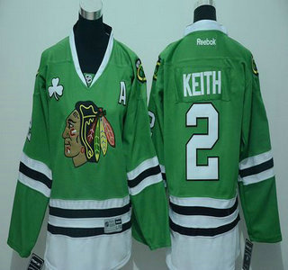 Youth Chicago Blackhawks #2 Duncan Keith Green Jersey