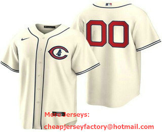 Youth Chicago Cubs Customized Cream 2022 Field of Dreams Cool Base Jersey