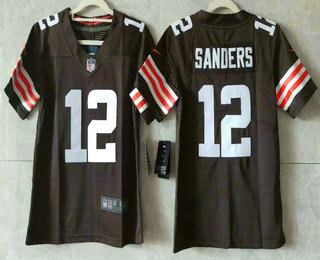 Youth Cleveland Browns #12 Shedeur Sanders Limited Brown Vapor Jersey