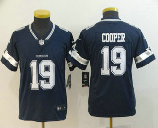 Youth Dallas Cowboys #19 Amari Cooper Navy Blue 2017 Vapor Untouchable Stitched NFL Nike Limited Jersey