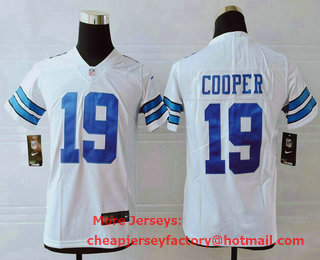 Youth Dallas Cowboys #19 Amari Cooper White 2017 Vapor Untouchable Stitched NFL Nike Limited Jersey