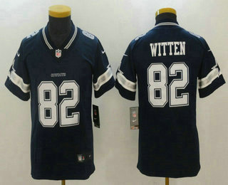 Youth Dallas Cowboys #82 Jason Witten Navy Blue 2017 Vapor Untouchable Stitched NFL Nike Limited Jersey