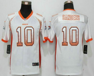 Youth Denver Broncos #10 Emmanuel Sanders White Drift Fashion NFL Nike Jersey