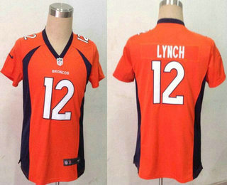 Youth Denver Broncos #12 Paxton Lynch Orange Team Color NFL Nike Game Jersey