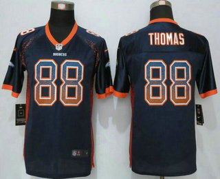 Youth Denver Broncos #88 Demaryius Thomas Navy Blue Drift Fashion NFL Nike Jersey