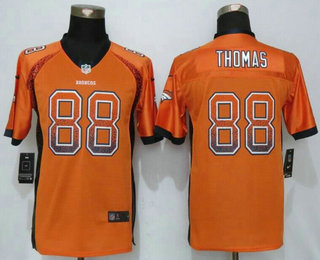 Youth Denver Broncos #88 Demaryius Thomas Orange Drift Fashion NFL Nike Jersey