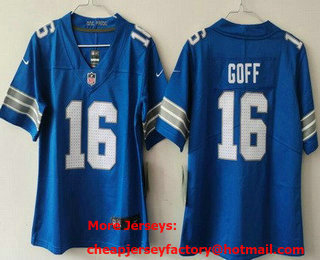 Youth Detroit Lions #16 Jared Goff Limited Blue 2024 Vapor Jersey