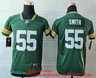 Youth Green Bay Packers #55 Za'Darius Smith Green 2017 Vapor Untouchable Stitched NFL Nike Limited Jersey