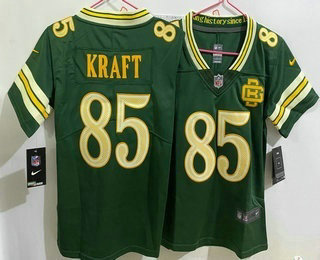 Youth Green Bay Packers #85 Tucker Kraft Green 2026 Vapor Rivalries Collection Limited Stitched Jersey