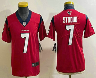 Youth Houston Texans #7 CJ Stroud Red 2022 Vapor Untouchable Stitched Nike Limited Jersey