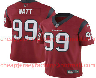 Youth Houston Texans #99 J.J. Watt Red NEW 2019 Vapor Untouchable Stitched NFL Nike Limited Jersey