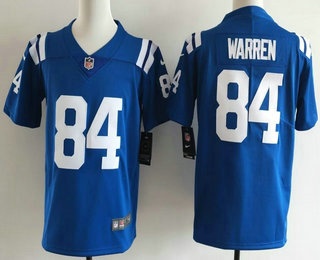 Youth Indianapolis Colts #84 Tyler Warren Limited Blue Vapor Jersey