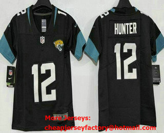 Youth Jacksonville Jaguars #12 Travis Hunter Limited Black Vapor Jersey