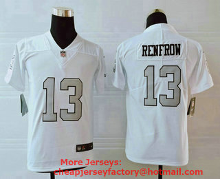 Youth Las Vegas Raiders #13 Hunter Renfrow White 2016 Color Rush Stitched NFL Nike Limited Jersey
