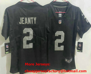 Youth Las Vegas Raiders #2 Ashton Jeanty Black Vapor Limited Stitched Jersey