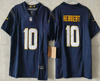Youth Los Angeles Chargers #10 Justin Herbert Limited FUSE Navy Vapor Jersey