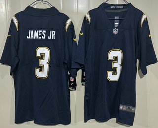 Youth Los Angeles Chargers #3 Derwin James Jr Limited Navy Vapor Jersey