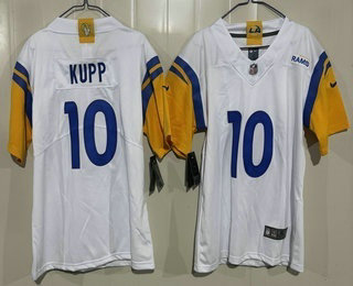 Youth Los Angeles Rams #10 Cooper Kupp Limited White Vapor Jersey