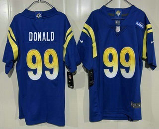 Youth Los Angeles Rams #99 Aaron Donald Limited Blue Vapor Jersey