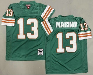 Youth Miami Dolphins #13 Dan Marino Aqua Throwback Jersey