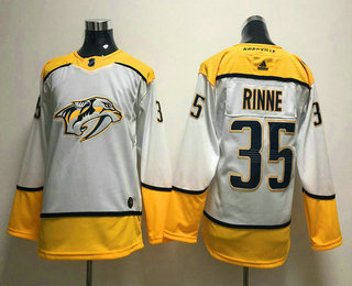 Youth Nashville Predators #35 Pekka Rinne White 2017-2018 Hockey Stitched NHL Jersey