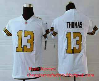 Youth New Orleans Saints #13 Michael Thomas White 2016 Color Rush Stitched NFL Nike Limited Jersey