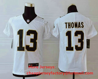 Youth New Orleans Saints #13 Michael Thomas White 2017 Vapor Untouchable Stitched NFL Nike Limited Jersey