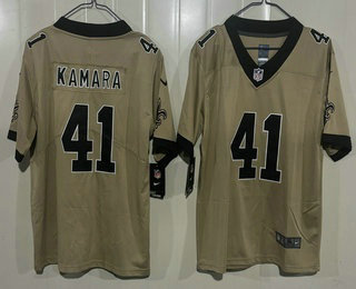 Youth New Orleans Saints #41 Alvin Kamara Limited Gold Alternate Vapor Jersey