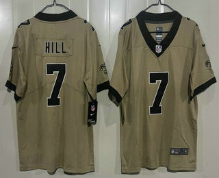 Youth New Orleans Saints #7 Taysom Hill Limited Gold Alternate Vapor Jersey