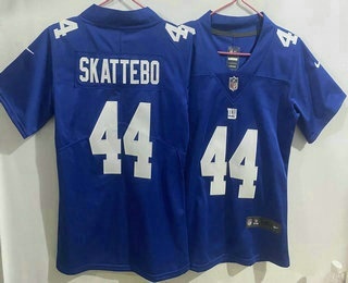 Youth New York Giants #44 Cam Skattebo Limited Blue Vapor Jersey