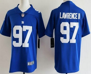 Youth New York Giants #97 Dexter Lawrence II Limited Blue Vapor Jersey