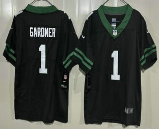 Youth New York Jets #1 Sauce Gardner Limited Black Vapor Jersey