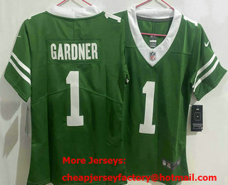 Youth New York Jets #1 Sauce Gardner Limited Green 2024 Vapor Jersey