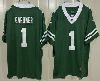 Youth New York Jets #1 Sauce Gardner Limited Green Vapor Jersey
