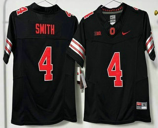 Youth Ohio State Buckeyes #4 Jeremiah Smith Limited Black FUSE 2026 College Football Jersey