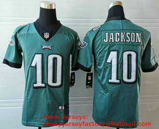 Youth Philadelphia Eagles #10 DeSean Jackson Midnight Green 2017 Vapor Untouchable Stitched NFL Nike Limited Jersey