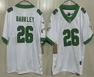 Youth Philadelphia Eagles #26 Saquon Barkley Limited White Alternate Vapor Jersey