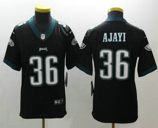 Youth Philadelphia Eagles #36 Jay Ajayi Black 2017 Vapor Untouchable Stitched NFL Nike Limited Jersey