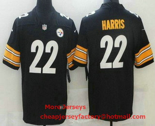 Youth Pittsburgh Steelers #22 Najee Harris Black 2017 Vapor Untouchable Stitched NFL Nike Limited Jersey