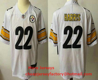 Youth Pittsburgh Steelers #22 Najee Harris White 2017 Vapor Untouchable Stitched NFL Nike Limited Jersey