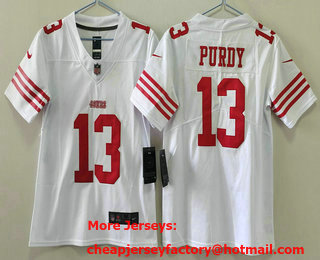 Youth San Francisco 49ers #13 Brock Purdy Limited White 2022 Vapor Jersey