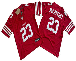 Youth San Francisco 49ers #23 Christian McCaffrey Red Limited FUSE Vapor Jersey
