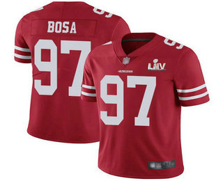 Youth San Francisco 49ers #97 Nick Bosa Red 2020 Super Bowl LIV Vapor Untouchable Stitched NFL Nike Limited Jersey
