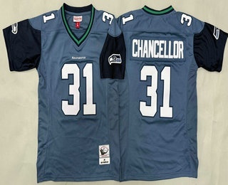 Youth Seattle Seahawks #31 Kam Chancellor Navy 2011 Throwback Jersey