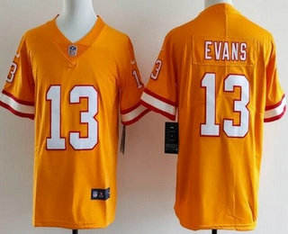 Youth Tampa Bay Buccaneers #13 Mike Evans Limited Yellow Throwback Vapor Jersey