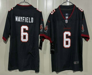 Youth Tampa Bay Buccaneers #6 Baker Mayfield Limited Pewter Vapor Jersey
